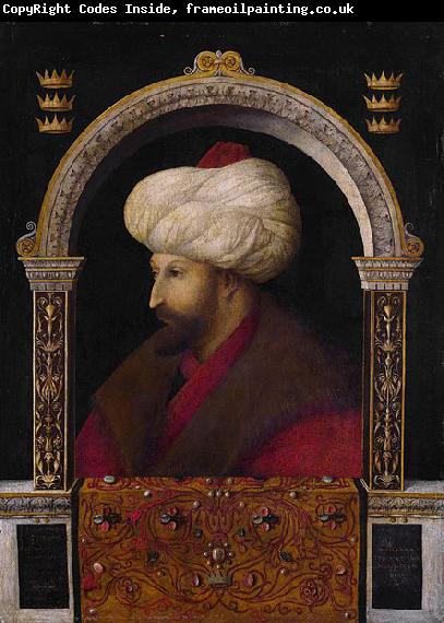 Gentile Bellini Portrait of Mehmed II by Venetian artist Gentile Bellini